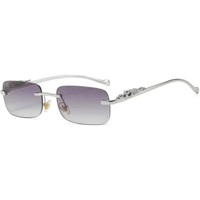 Retro Vierkante Stijlvolle Zonnebril Vrouw Man Retro Stijl Casual Modieus Klein Vrouw Man Oculos Premium Kwaliteit Comfortabel Dagelijks Gebruik Other gray