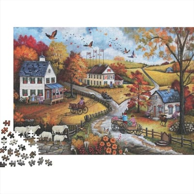 Houten Puzzel - Legpuzzel Volwassenen - Ontspanning Thuis - Unieke Vormen - 75 x 50 cm - Kleurrijk