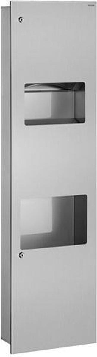 Delabie Combi Droger Handdoekverdeler + Afvalbak Inb. (Ex 0013690000)