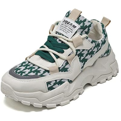 Vroege lente Nieuwe Daddy-schoenen Dames Sport Ademend Muffin Dikke zolen Damesschoenen Lenteschoenen 38 gray