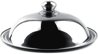 JHUBERS- Pandecksel Universeel - Roestvrij Stalen Deksel - 34 cm - Accessoire voor Soep/Pannen - Geschikt voor Thuis/Restaurant - Pandeckel