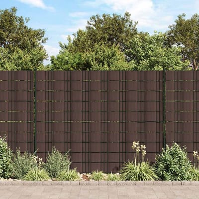 vidaXL - Privacystrips - 35x0,19 - m - PVC - bruin