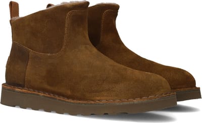 Shabbies Palissa Ankle Boot Enkelboots - Enkellaarsjes - Dames - Bruin - Maat 37