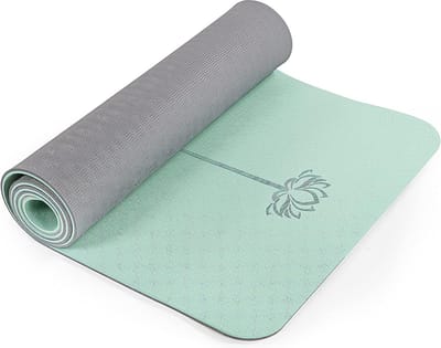 Yogamat antislip gymnastiekmat TPE fitnessmat voor yoga oefenmat met draagband sportmat 183 cm x 61 cm x 0,6/0,8 cm
