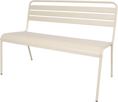 MaximaVida metalen tuinbank Max 120 cm ivoor