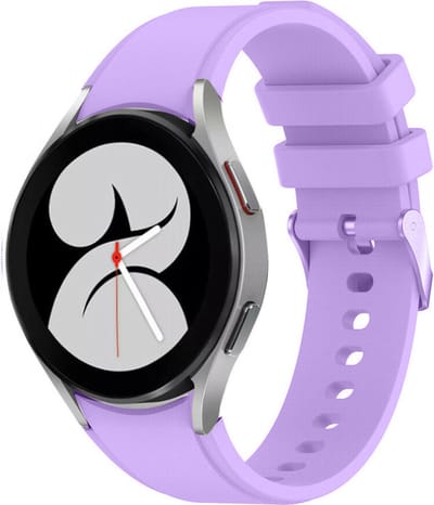 Strap-it Siliconen bandje perfect fit - geschikt voor Samsung Galaxy Watch 7 (40 & 44mm) / Galaxy Watch 6 40 & 44mm / Watch 6 Classic 43mm & 47mm / Watch 5 40 & 44mm / Watch 5 Pro / Watch 4 / Watch 4 Classic / Watch FE - lila