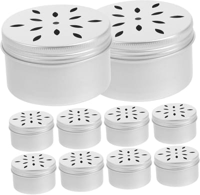 Hond Geur Training Kit - Neus Werk - Hond Trainen - Aluminium Containers - 10 Stuks - Zilver