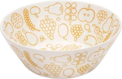 Iittala Oiva Toikka Collect Frutta bowl 15cm geel