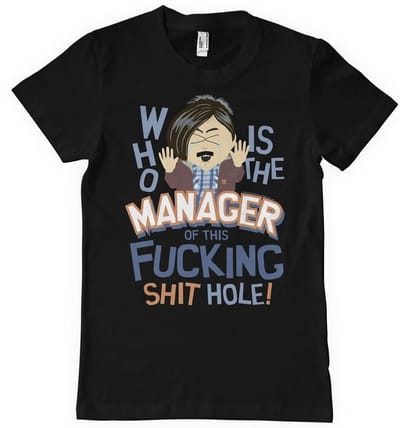 South Park Wie is de manager van deze Shit -Hole Big Tall T-shirt MTV-1-SP018-DTF840