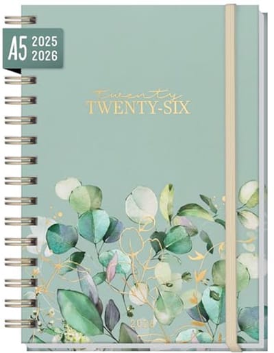 Weekplanner A5 2025/2026 - 18 maanden kalender in meerdere talen voor effectieve planning