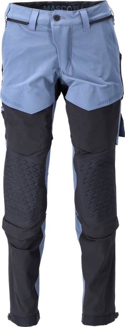 Mascot Customized Broek met kniezakken 22279-605 - steenblauw/donkermarine - C50 - 76