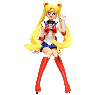 13.5cm Anime Sailor Moon Modèle Hino Rei Accessoires de Voiture Collection Poupée PVC Sailor Mars Jupiter Mercure Vénus Figurines Jouets Cadeaux