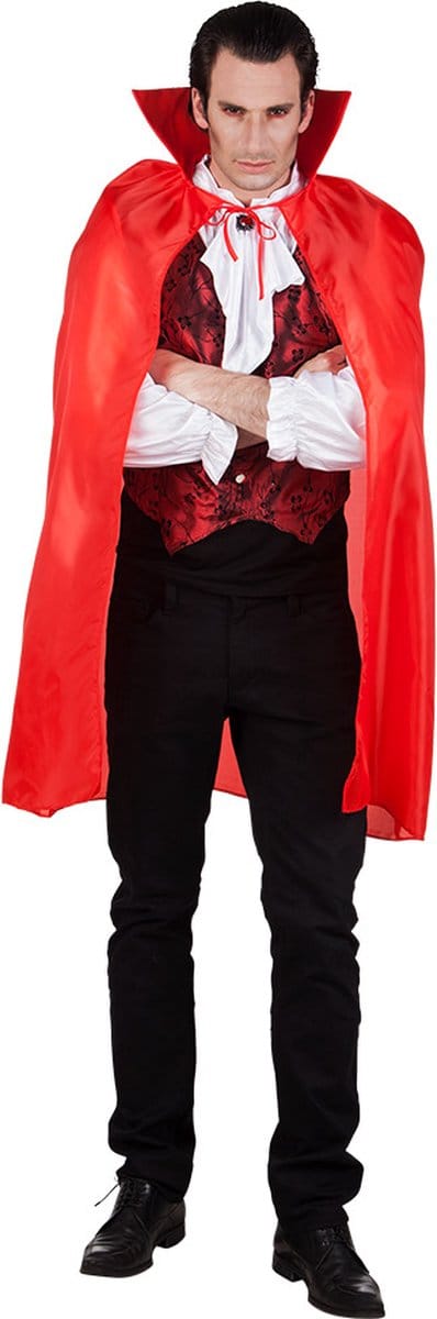 Boland - Cape Bloodlust rood - Volwassenen - Vampier - Halloween en Horror