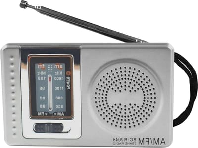 Draagbare Radio - AM FM Radio - Muziek Luisteren - Uitstekende Ontvangst - 96 x 6 x 25 cm - Zwart