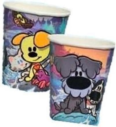 Woezel & Pip Bekers 250ml (8 stuks) Drinkbekertjes Bekertjes Kartonnen Wegwerp papieren