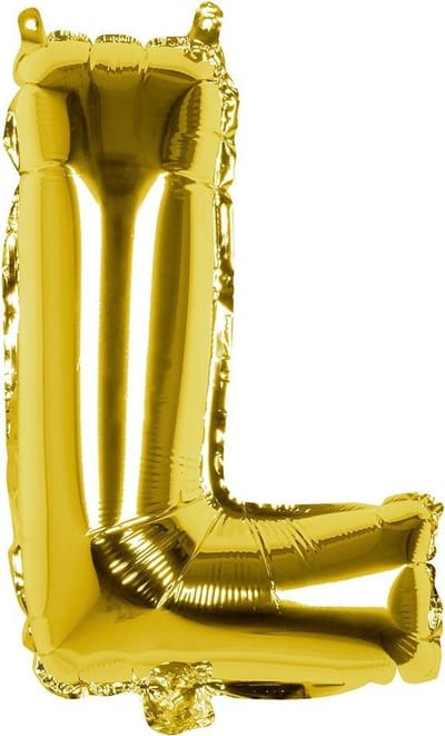 Boland - Folieballon letter L - Goud - Letterballon