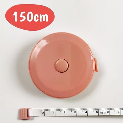 Rolmaat - Meetlint Lichaam - Lintmeter - Rolmeter - Klussen - Hobby en Knutselen - Sport Lint - Meet Rol - Omtrekmeter - Uitrol Meter - Kleding Meetband - Uitrolbaar - 1.5 Meter - Roze