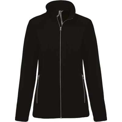 Kariban 2-laagse damessoftshelljas K425 - Black - S