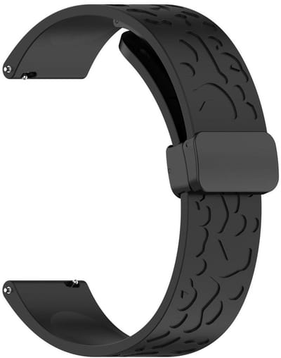 Siliconen bandje - geschikt voor Garmin Venu 2s / 3s / 4 (41mm) / Vivoactive 4s / Forerunner 255s / 265s - Huawei Watch GT 5 Pro - 42mm / GT 6 / GT 5 / GT 4 - 41mm - zwart