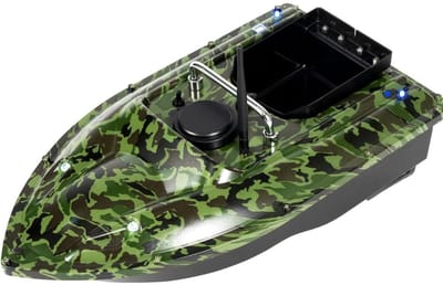 CRLYN® Voerboot Karper - Voerboten voor Karpervissen met GPS voor Voerlocaties - Baitboat met Licht - Groen