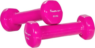Vinyl Halters Set - 2 Stuks in 9 Gewichten en Kleuren van 0,5kg tot 5kg