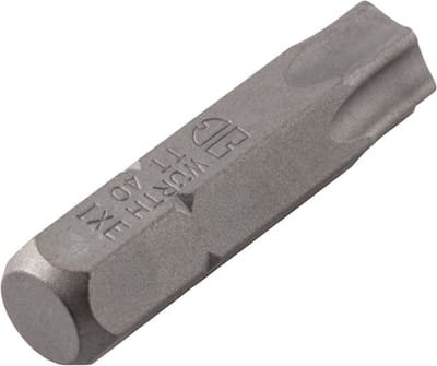 Wurth - Bit TX met boring C 6,3 (1/4) - TX-bit C 6.3 (1/4 inch) met gat x 5 st -
