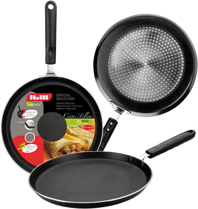 Pannenkoekenpan 28 cm Inductie - Anti-aanbaklaag Aluminium Koekenpan
