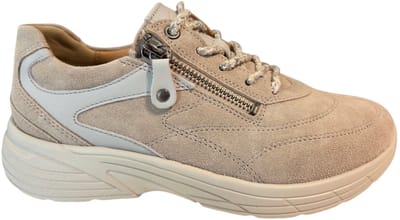 Hartjes 162.2601/31 03.13 Sneakers Beige Suede Dames Breedtemaat K - Beige - 38.5