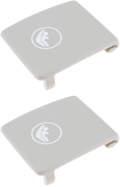Dailygoods- Achterdeksel Vervangend - 2-delige Montage - Compatibel met Volvo S90/V90/S60/XC40/XC60 - Kunststof - Grijs - Eenvoudig te Installeren - Zitdeksel