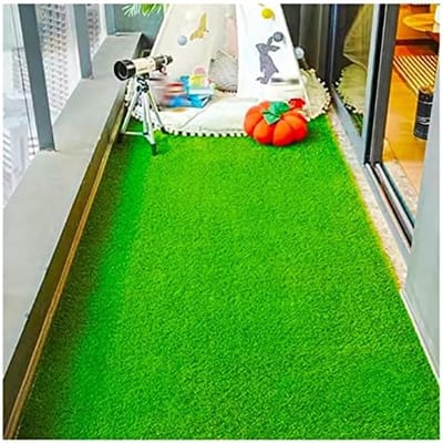 Kunstgras Tapijt - Gazonmat Buiten - Tuin Decoratie - Hoge Dichtheid Ademend - 3.3x20ft - Groen