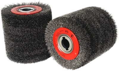 Merkloos - Houten Verouderingsborstel - 125x100x19 mm - Draaddiameter