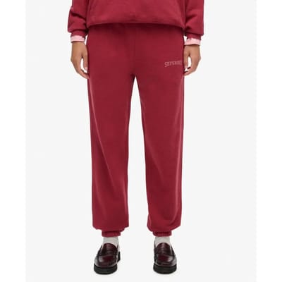 Superdry Athletic Essential Boyfriend Joggingbroek Red Grootte: 34