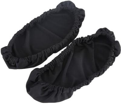 Allecta - Armsteun slipcovers voor bureaustoel - 1 paar armleuninghoes - Pads - Armbeschermer - Stretchbaar - Roterende stoel - Computerstoel - Zwart - Bescherming en comfort - Ergonomie