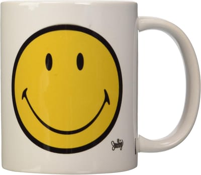 Koffiemok Smiley - Vrolijke Mok - Dagelijks Gebruik - Vaatwasmachinebestendig - 315 ml - Meerkleurig