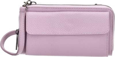 Charm London Anna Telefoontasje - 100% Leer - Leren Tas - Lila