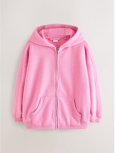 Next - Meisjes - Hoodie met doorlopende rits - Roze