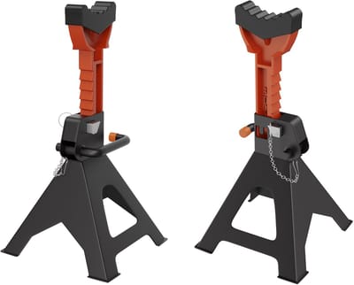 ACXIN Assteunen Auto - 3 Ton Kriksteunen - Verstelbaar 28-42 cm - Met Veiligheidssplint - Voor Garage en Werkplaats - 2 Stuks