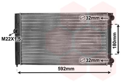 Van Wezel - RADIATOR VOOR VW GOLF III 1991-1997 1H0121253R
