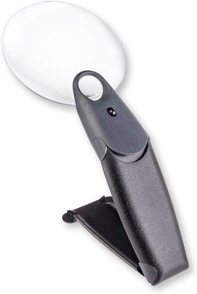 Vergrootglas 2.5x met Ingebouwde LED Verlichting - Handzaam en Handsfree te Gebruiken met 5.5x Spotlens