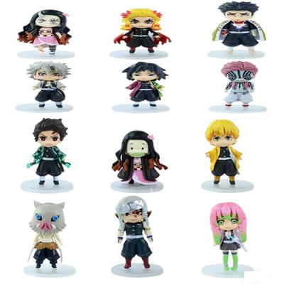 demon slayer 6stuks/set Anime kimetsu no yaiba figuur kamado tanjirou actiefiguur agatsuma zenitsu nezuko krijger PVC geschenkdoos