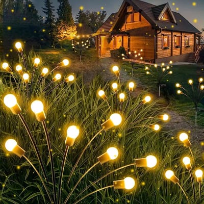 Klarigo® - Solar Tuinverlichting - Sfeerverlichting - Vuurvliegjes - Waterdicht - Prikspots - 2 x 10 LED’s – Tuinverlichting – Zonne-energie - Solar