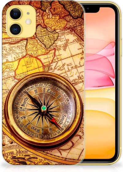 Apple iPhone 11 Siliconen Back Cover Kompas
