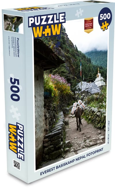 Puzzel Everest basiskamp Nepal fotoprint - Legpuzzel - Puzzel 500 stukjes