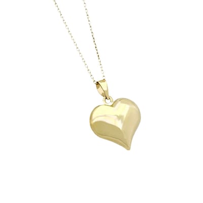 Mini Heart Necklace Gold 14K