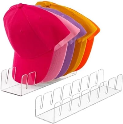 PromoHome Baseballpetten Organizer (2-pack) - Transparante Hoedenstandaard voor 14 Petten
