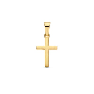 14K geelgoud hanger kruis 13 mm 4033126