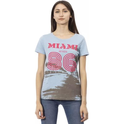 Miami 86 Graphic T-shirt Korte Mouw Ronde Hals T-shirt