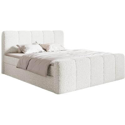 Boxspring Chloe 200x200 bouclé met opbergruimte | NADUVI Collection