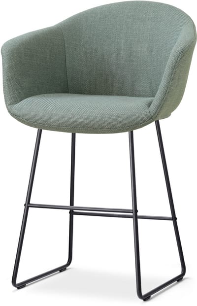 Nolon Nino-Otis barkruk saliegroen - zwart onderstel - 65 cm
