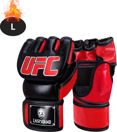 Nivard MMA Handschoenen - Gloves - Sparring Handschoenen - Heren - Dames - Grappling - Bokshandschoenen - Vecht Handschoenen - Rood - L